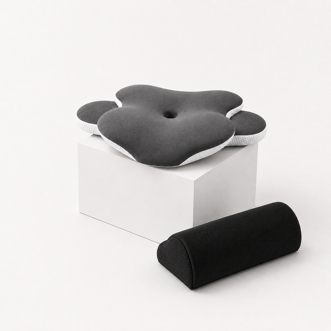 Pack Dúo VELUM® — Almohada Cervical + Reposapiés Ergonómico (-20%)