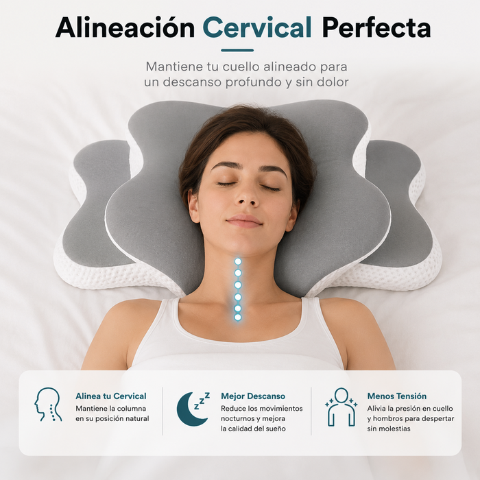 Alineación cervical perfecta: cabeza, cuello y columna en su posición natural