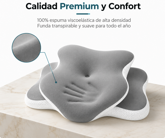 Espuma viscoelástica de alta densidad con funda transpirable