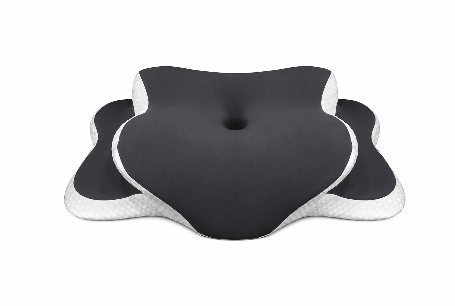 Almohada cervical VELUM en gris oscuro incluida en el Pack Dúo