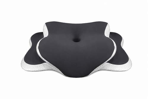 Almohada cervical VELUM en gris oscuro incluida en el Pack Dúo