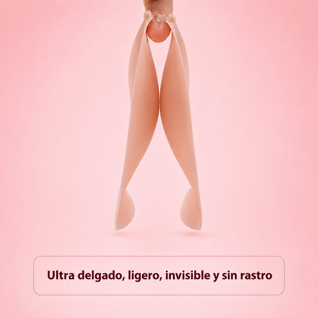 VELUM Cleavage® – Sujetador Adhesivo Invisible de Silicona con Escote Esculpido