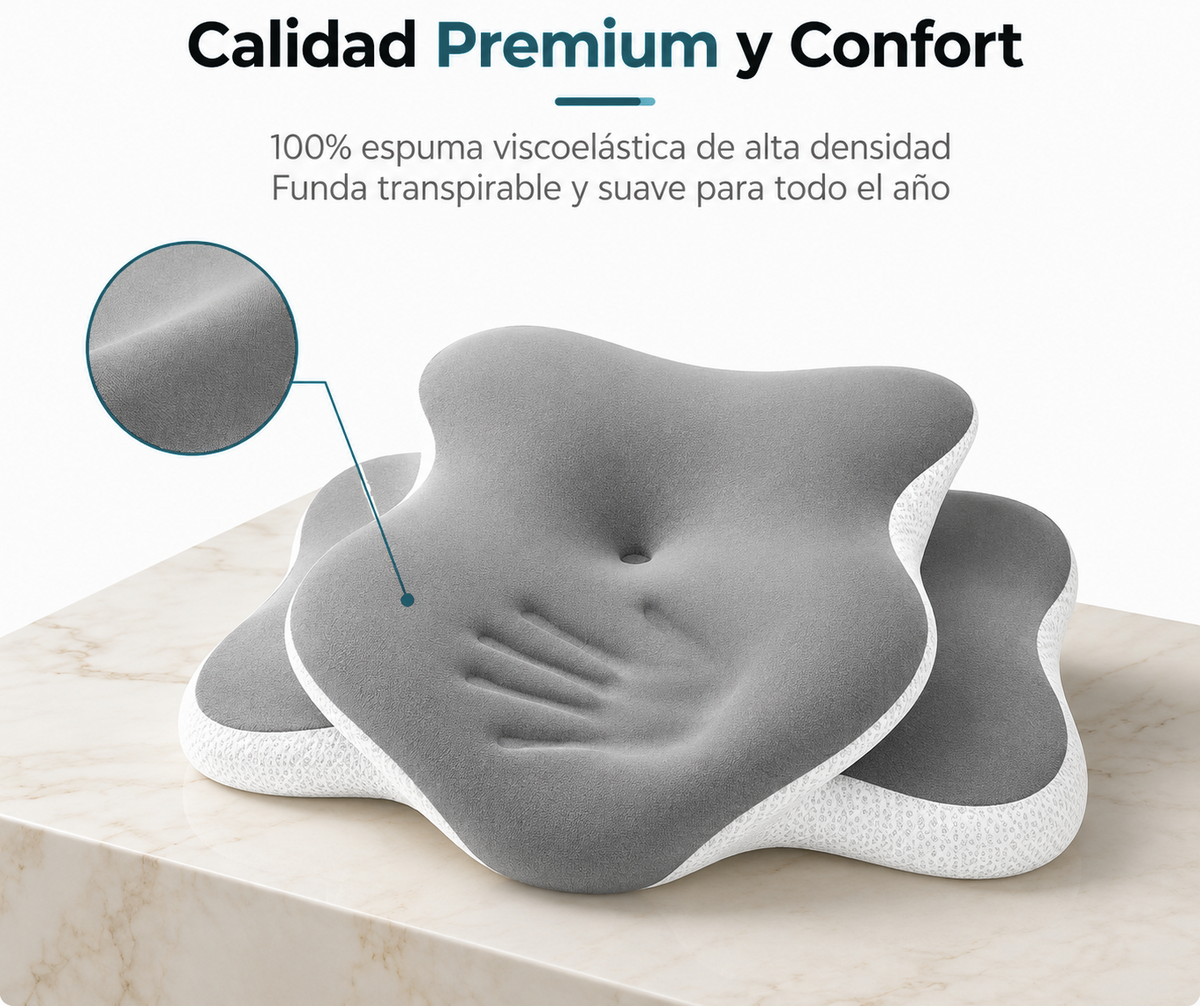 Espuma viscoelástica de alta densidad con funda transpirable