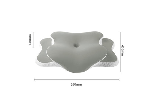 Medidas de la almohada cervical VELUM: 650 mm de ancho, 400 mm de fondo y 140 mm de alto